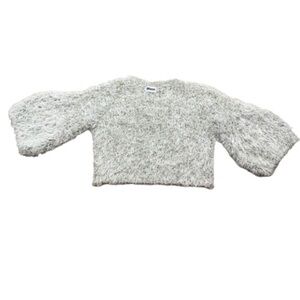 Women’s Sparkle Sweater Cropped Flare Wide 3/4 length Festive Glitter Sparkly